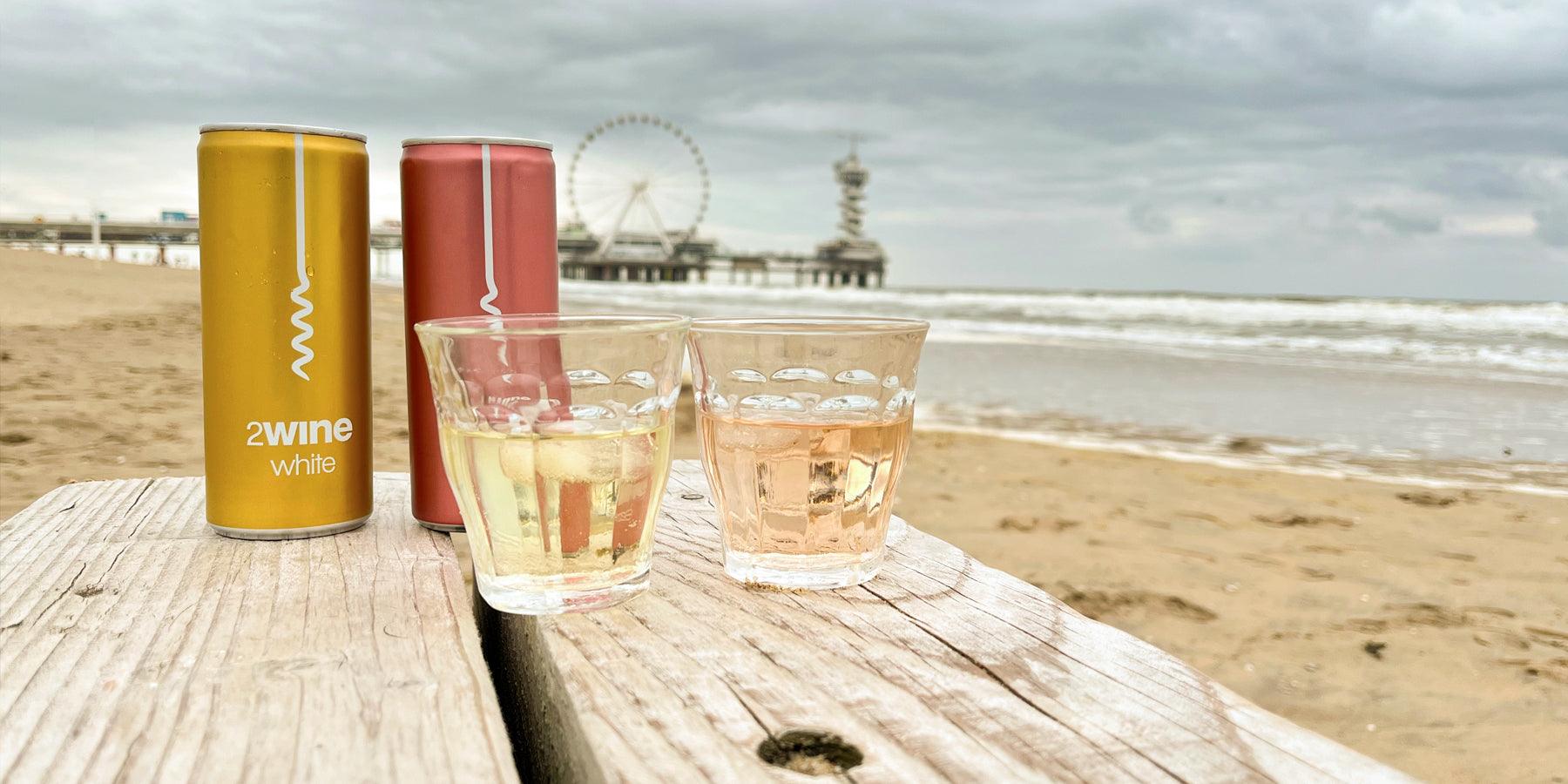 De ultieme zomerse wijntjes: 2Wine witte wijn en rosé... in blik!